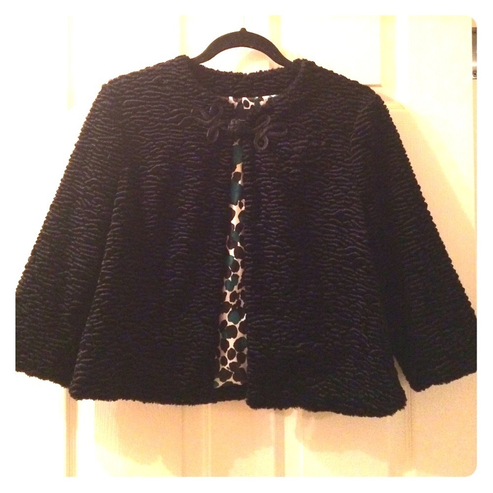 Behnaz Sarafpour faux lambs fur jacket NWOT